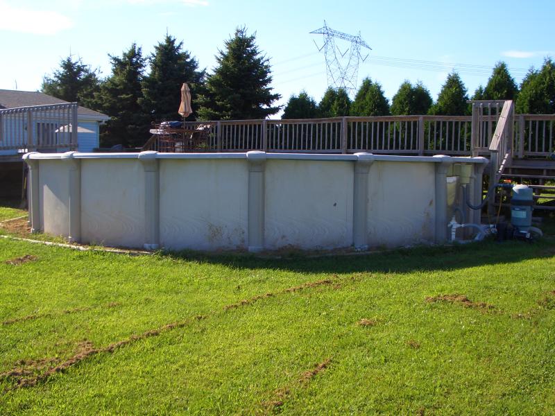 COLLAPSED POOL STORM DAMAGED BEFORE & AFTER